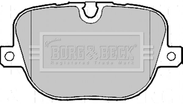 BORG & BECK Комплект тормозных колодок, дисковый тормоз BBP2215